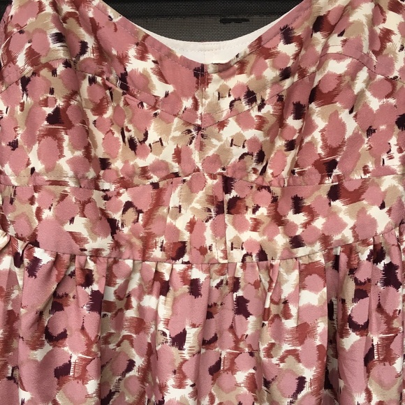 Fossil silky ellery pink print sundress ruffle NWT - Picture 4 of 8